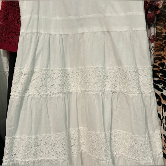 Apt. 9 White Lace Striped Dress - Picture 3 of 10